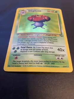 Vileplume 15/64 - Jungle Holo Rare Pokemon TCG WOTC 1999 - Image 2