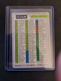 pokemon card 1997 carddass pocket monsters file no. 000 creased in multiple area - Image 2