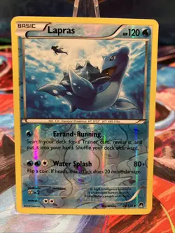 Pokemon TCG Lapras Reverse Holo Uncommon Card 28/122 XY Breakpoint 2016 - Image 1
