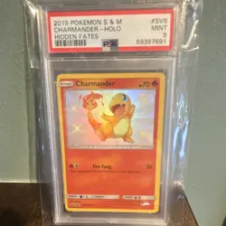 Pokemon Hidden Fates: Shiny Vault Charmander SV6/SV94 Holo PSA 9 - Image 1