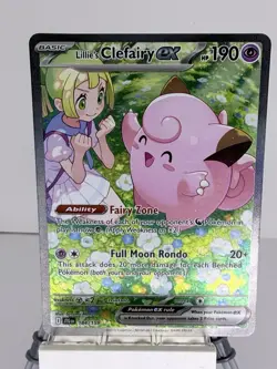Pokemon Lillie's Clefairy EX 184/159 Special Illustration Rare Journey Together - Image 3
