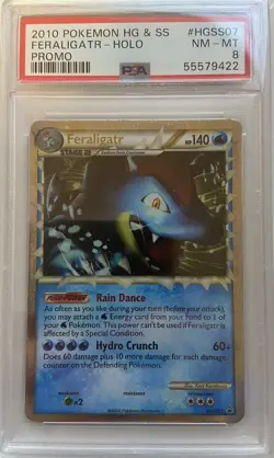 Feraligatr Prime Black Star Promo HGSS07 PSA 8 NM-Mint Graded Card Pokemon - Image 1
