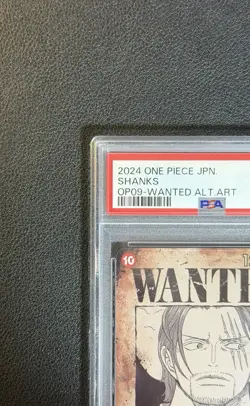 PSA 10 Shanks OP09-004 Wanted Emperors in the New World ONE PIECE Card Japanese - Image 3