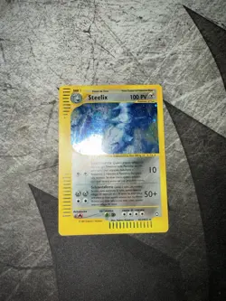 Steelix H23/H32 Aquapolis Holo Rare Pokemon Card 2002 Nintendo E Series Swirl - Image 2