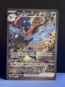 Pokemon TCG Greninja EX 132 Scarlet & Violet Promo Holo Card NM/M Condition - Image 1