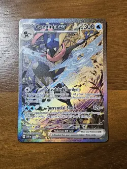 Pokemon TCG Greninja EX 132 Scarlet & Violet Promo Holo Card NM/M Condition ⭐ - Image 1