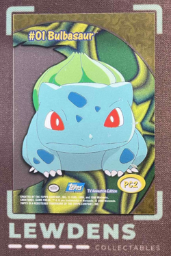 Bulbasaur #01 - PC2 - CLEAR CARD - Pokemon Topps Series 2 - US - Image 2
