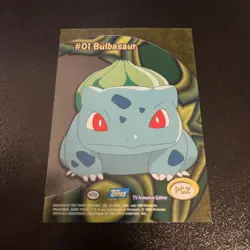 2000 TOPPS Pokemon #01 Bulbasaur PC2 TV Animation CLEAR see-through card - Image 2