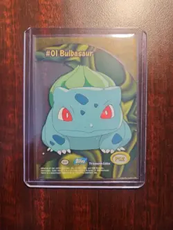 2000 TOPPS Pokemon #01 Bulbasaur PC2 TV Animation CLEAR see-through card - Image 2