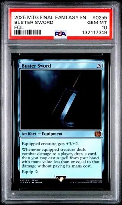 2025 MTG Final Fantasy NIBELHEIM AFLAME Woodblock Borderless Foil #0339 * PSA 10 - Image 3