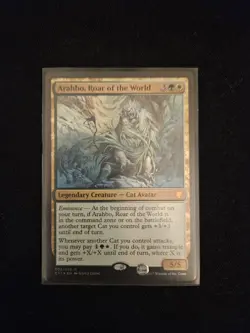 MTG Arahbo, Roar of the World Foil Standard Size C17 Cat Commander - Image 1