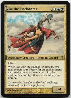 Zur the Enchanter Rare Coldsnap LP MTG - Image 1