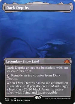 1x - Dark Depths - Borderless Foil - Dominaria Remastered - NM - Image 1