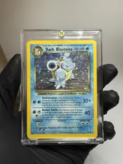 Pokemon TCG Dark Blastoise Holo Rare Card 4/110 Vintage WOTC LP - Image 1