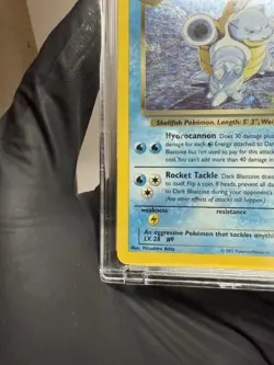 Pokemon TCG Dark Blastoise Holo Rare Card 4/110 Vintage WOTC LP - Image 2
