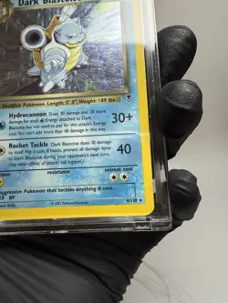 Pokemon TCG Dark Blastoise Holo Rare Card 4/110 Vintage WOTC LP - Image 3