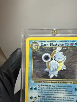 Pokemon TCG Dark Blastoise Holo Rare Card 4/110 Vintage WOTC LP - Image 5