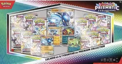 Pokemon TCG Scarlet And Violet Prismatic Evolutions Lucario ex & Tyranitar ex - Image 1