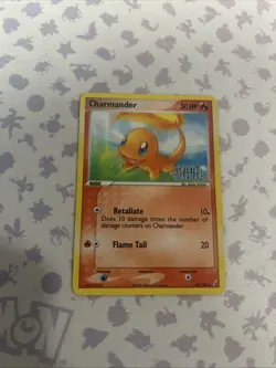 Pokemon TCG Charmander EX Crystal Guardians 48/100 Stamped Reverse Holo Card - Image 1