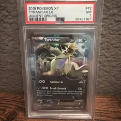 Pokemon TCG Pokemon X Y Tyranitar Ex Ancient Origins 42/98 - Image 1