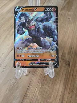 Machamp V 072/189 - Pokemon Astral Radiance Sword & Shield Ultra Rare Card NM - Image 1