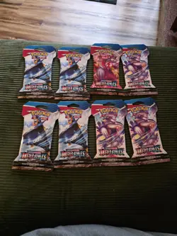 8x Pokemon Sword And Shield Battle Styles Sleeved Booster Pack - NEW SEALED - Image 1