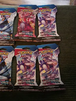 8x Pokemon Sword And Shield Battle Styles Sleeved Booster Pack - NEW SEALED - Image 3