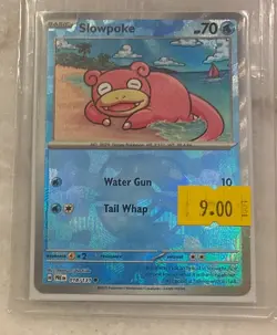 Pokemon TCG Slowpoke Masterball Reverse Holo 018/131 Prismatic Evolutions NM - Image 1