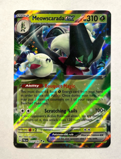 Pokemon Paldea Evolved - MEOWSCARADA EX - ULTRA RARE - 015/193 - NM - Image 1
