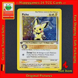 Pichu - 1. Edition - Pokemon Karte TCG 12/111 Rare Holo Neo Genesis /P68 - Image 1
