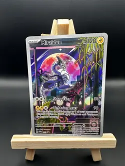 POKEMON SCARLET & VIOLET ETB #013 MIRAIDON BLACK STAR PROMO - NM - Image 1