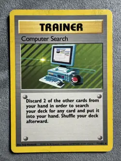 Computer Search 71/102 Rare Base Set Unlimited 1999 WOTC Pokemon TCG English - Image 1