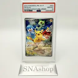 PSA 10 Pikachu Promo 001/SV-P Scarlet Violet 2022 Pokemon Card Japanese - Image 3