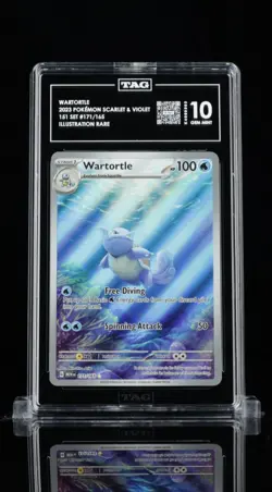 TAG 10 Wartortle lllustration Rare IR 171 English Pokemon 151 Card GEM MINT PSA - Image 1