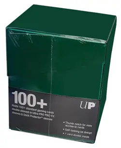 Ultra Pro Eclipse 100+ Forest Green Deck Box with Divider card storage case ccg - Image 3
