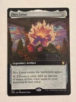 Nyx Lotus (Extended Art) Theros Beyond Death Magic the Gathering Card - Image 1