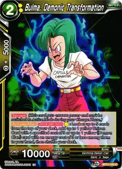 Dragon Ball Super Card Game Bulma, Demonic Transformation Regular Common Card - Image 1