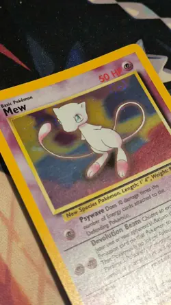 Mew - Pokemon TCG Black Star Promo No 9 HOLO WOTC swirl - Image 5