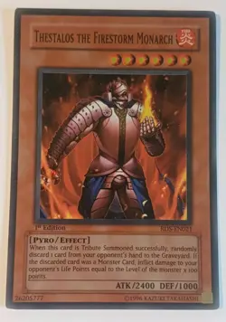 Thestalos the Firestorm Monarch RDS-EN021 Super Rare 1st Edition NM! YuGiOh! - Image 1