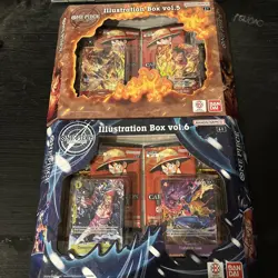 One Piece Card Game Illustration Box vol.5 & vol.6 New & Sealed - Image 1