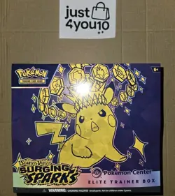 SEALED Surging Sparks Pokemon Center (PC) ETB Elite Trainer Box - Pokemon TCG - Image 1