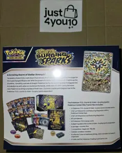 SEALED Surging Sparks Pokemon Center (PC) ETB Elite Trainer Box - Pokemon TCG - Image 2