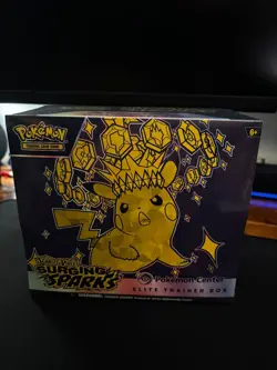 SEALED Surging Sparks Pokemon Center (PC) ETB Elite Trainer Box - Pokemon TCG - Image 1