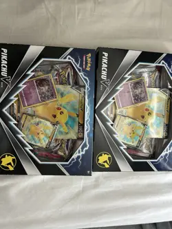 Pikachu V Box Set Pokemon TCG Trading Card Game Collection (LOT OF 2) 820650851179 - Image 1