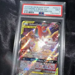 Charizard And Braixen GX SM230 PSA 9 HOLO POKEMON 2019 SM BLACK STAR PROMO #SM23 - Image 1