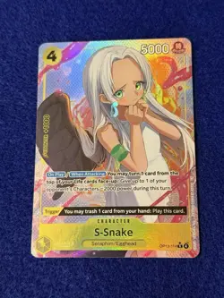 S-Snake Alt Art (Alternate Art) OP13-114 One Piece TCG Carrying On His Will Foil - Image 1