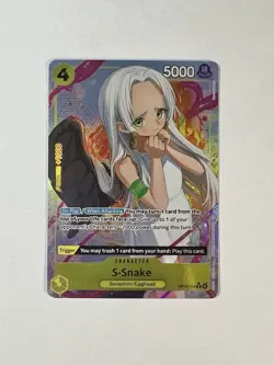 S-Snake Alt Art (Alternate Art) OP13-114 One Piece TCG Carrying On His Will Foil - Image 1