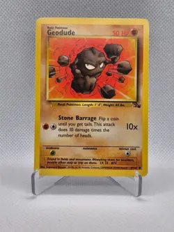 1999 Pokemon TCG Fossil Set GEODUDE 47/62 1st Edition WOTC Common M/NM - Image 1