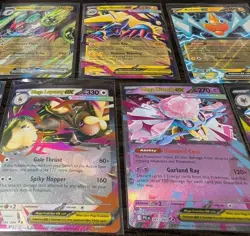 Pokemon TCG 7 Card EX Rare Art Holo Lot, multiple sets, sleeved after opening - Image 3
