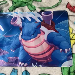 Blastoise Pokemon Rubber Playmat Play Mat For Tcg Trading card Game Mouse Pad - Image 3